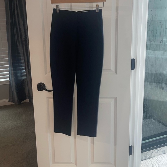 Derek Lam 10 Crosby SULLIVAN Navy Blue Ponte High Waist Ankle Pants Cropped Sz 2 - Picture 3 of 13
